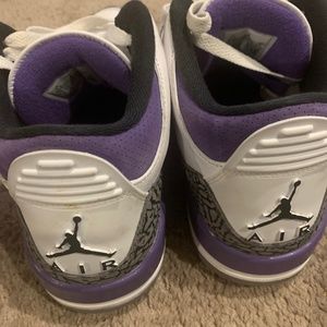 Jordan dark iris 3’s